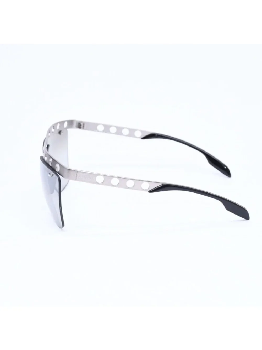 Prada Sunglasses Eyewear Metal Acetate Silver Black